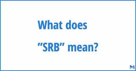 srb meaning medical|SRB Medical Abbreviation Meaning .